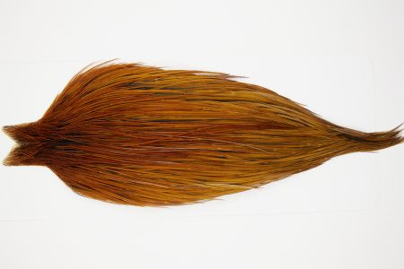 10350 JimsFlyCo Dry Fly Hackle Grade 2 Rooster Cape Brown Ties Size 10-24