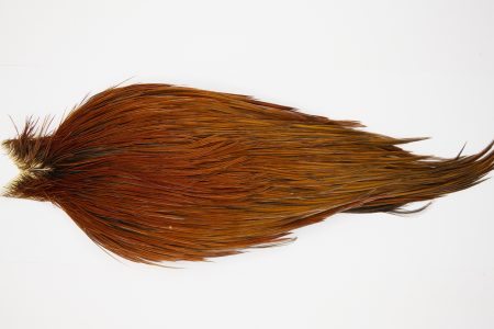 10375 JimsFlyCo Dry Fly Hackle Grade 2 Rooster Cape Rusty Dun Ties Size 10-20