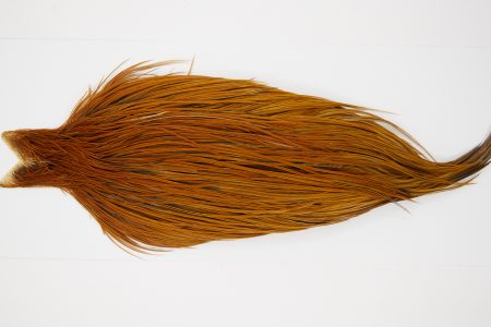 10376 JimsFlyCo Dry Fly Hackle Grade 2 Rooster Cape Rusty Dun Ties Size 10-20