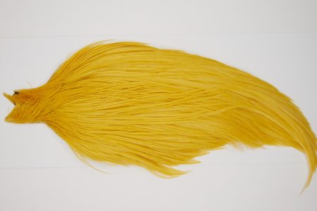 10383 JimsFlyCo Dry Fly Hackle Grade 2 Rooster Cape Golden Straw Ties Size 10-18