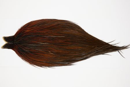10458 JimsFlyCo Dry Fly Hackle Grade 1 Rooster Cape Rusty Dun Ties Size 10-22