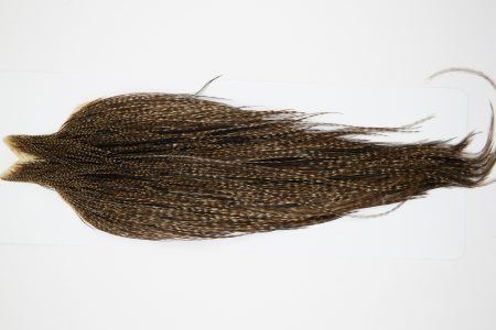 10468 JimsFlyCo Dry Fly Hackle Grade 1 Rooster Cape Grizzly Dun Variant Ties Size 8-24