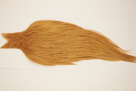 10475 JimsFlyCo Dry Fly Hackle Grade 1 Rooster Saddle Ginger Ties Size 10-20