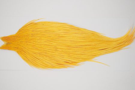 10483 JimsFlyCo Dry Fly Hackle Grade 1 Rooster Cape Golden Straw Ties Size 10-20