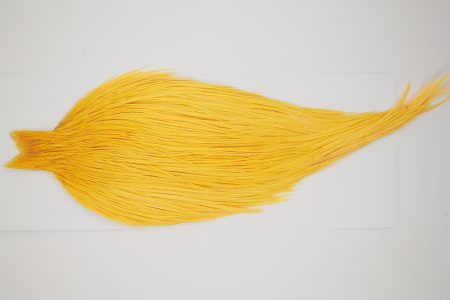 10484 JimsFlyCo Dry Fly Hackle Grade 1 Rooster Cape Golden Straw Ties Size 10-20