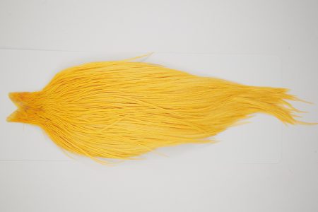 10485 JimsFlyCo Dry Fly Hackle Grade 1 Rooster Cape Golden Straw Ties Size 10-20