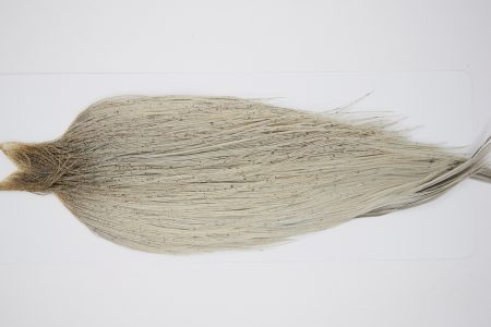 10501 JimsFlyCo Dry Fly Hackle Rhodium Rooster Cape Light Dun Ties Size 8-20