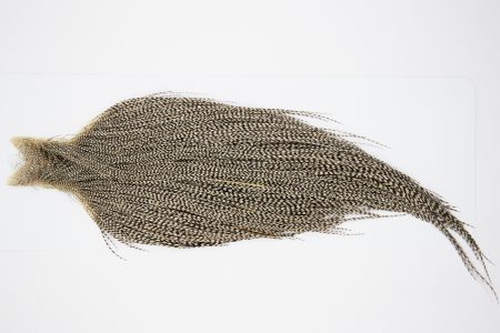 10502 JimsFlyCo Dry Fly Hackle Rhodium Rooster Cape Grizzly Variant Ties Size 12-22
