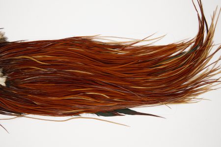 10534 JimsFlyCo Dry Fly Hackle Grade 2 Rooster Saddle Brown Ties Size 14-16