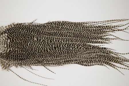10550 JimsFlyCo Dry Fly Hackle Grade 2 Rooster Saddle Grizzly Ties Size 12-14