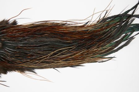 10554 JimsFlyCo Dry Fly Hackle Grade 2 Rooster Saddle Furnace Ties Size 16-18