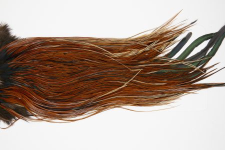 10558 JimsFlyCo Dry Fly Hackle Grade 2 Rooster Saddle Furnace Ties Size 14-16