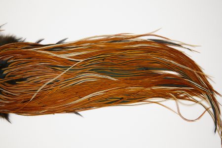 10561 JimsFlyCo Dry Fly Hackle Grade 2 Rooster Saddle Furnace Ties Size 12-14