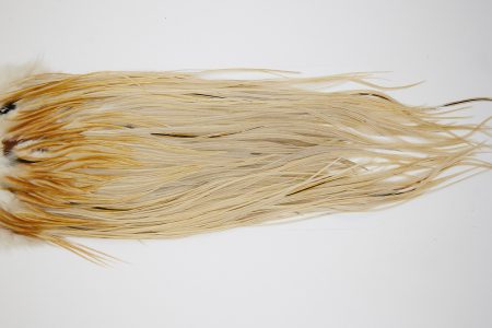 10573 JimsFlyCo Dry Fly Hackle Grade 2 Rooster Saddle Honey Dun Ties Size 12-16