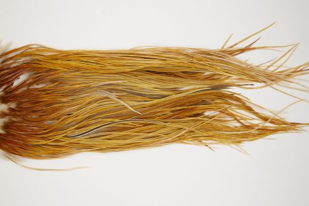 10574 JimsFlyCo Dry Fly Hackle Grade 2 Rooster Saddle Honey Dun Ties Size 12-14