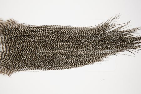 10586 JimsFlyCo Dry Fly Hackle Grade 1 Rooster Saddle Grizzly Variant Ties Size 14-18