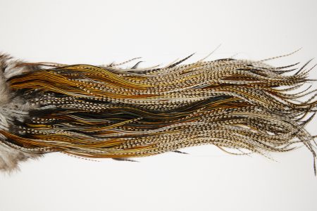 10596 JimsFlyCo Dry Fly Hackle Grade 1 Rooster Saddle Variant Ties Size 12-14