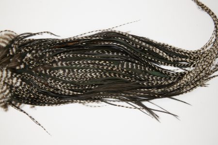 10600 JimsFlyCo Dry Fly Hackle Grade 1 Rooster Saddle Variant Ties Size 10-12