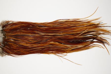 10602 JimsFlyCo Dry Fly Hackle Grade 1 Rooster Saddle Variant Ties Size 12-14