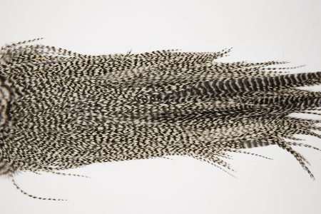 10604 JimsFlyCo Dry Fly Hackle Grade 1 Rooster Saddle Grizzly Ties Size 10