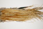 10611 JimsFlyCo Dry Fly Hackle Grade 1 Rooster Saddle Barred Ginger Ties Size 14-16