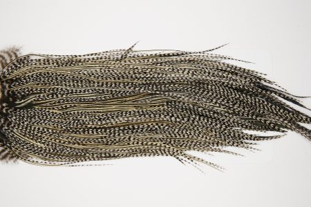 10618 JimsFlyCo Dry Fly Hackle Grade 1 Rooster Saddle Grizzly Variant Ties Size 14-16