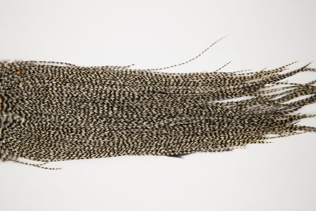10621 JimsFlyCo Dry Fly Hackle Grade 1 Rooster Saddle Grizzly Variant Ties Size 12-14