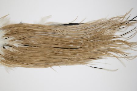 10623 JimsFlyCo Dry Fly Hackle Grade 1 Rooster Saddle Medium Dun Ties Size 14-16
