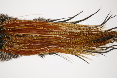 10624 JimsFlyCo Dry Fly Hackle Grade 1 Rooster Saddle Cree Variant Ties Size 14-16