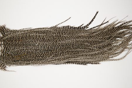 10640 JimsFlyCo Dry Fly Hackle Rhodium Rooster Saddle Grizzly Variant Ties Size 14-16