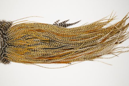 10645 JimsFlyCo Dry Fly Hackle Rhodium Rooster Saddle Cree Variant Ties Size 10-12