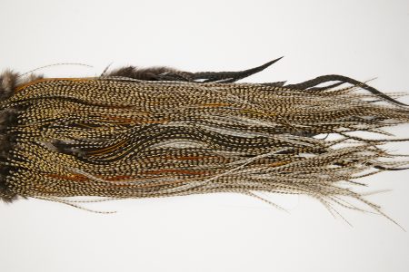 10646 JimsFlyCo Dry Fly Hackle Rhodium Rooster Saddle Cree Variant Ties Size 14-16