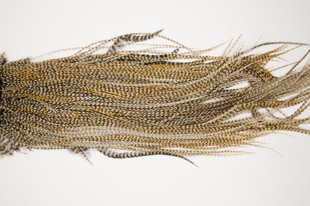 10647 JimsFlyCo Dry Fly Hackle Rhodium+ Rooster Saddle Cree Variant Ties Size 12-14