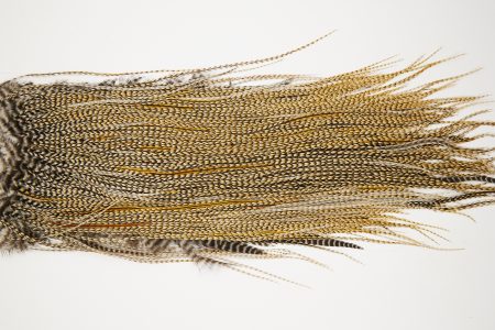 10648 JimsFlyCo Dry Fly Hackle Rhodium+ Rooster Saddle Cree Variant Ties Size 14-16