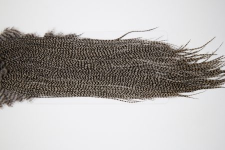 10664 Whiting Dry Fly Hackle Silver Grade Rooster Saddle Grizzly Medium Dun Ties Size 12-14