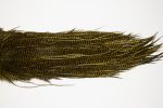 10666 Whiting Dry Fly Hackle Silver Grade Rooster Saddle Grizzly Dark Olive Ties Size 12-14
