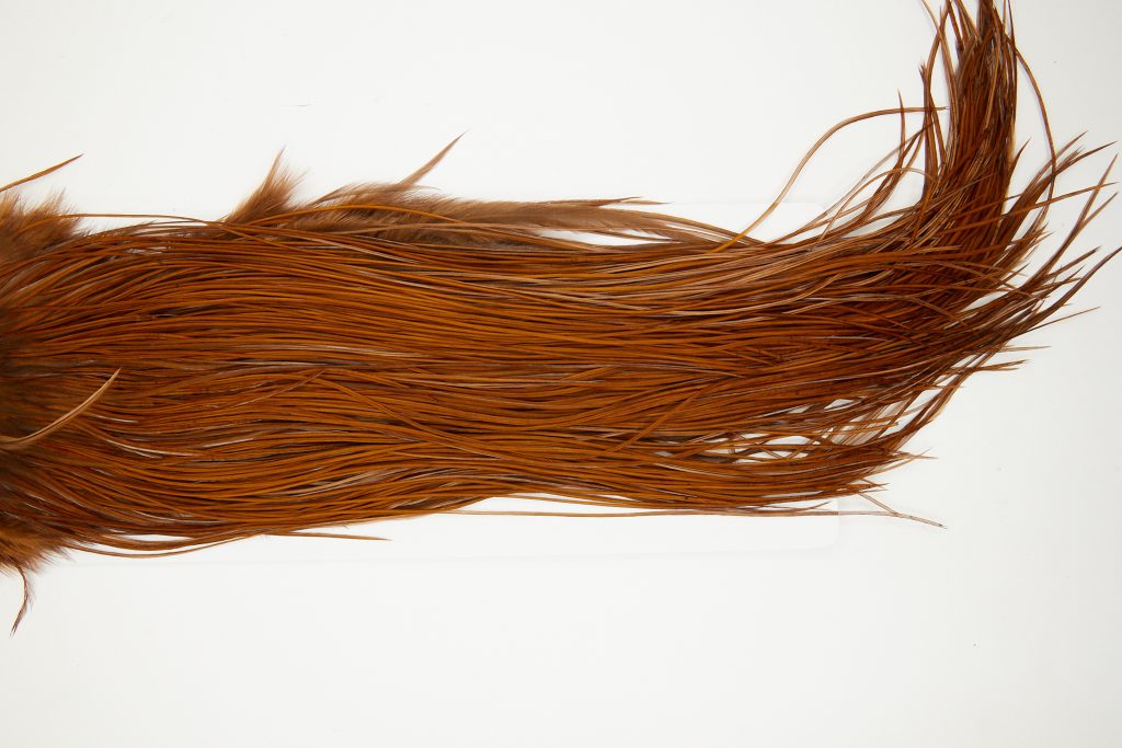 10675 Whiting Dry Fly Hackle Silver Grade Rooster Saddle Brown Ties Size 12-16