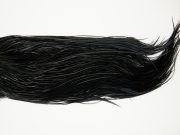 10680 Whiting Dry Fly Hackle Silver Grade Rooster Saddle Black Ties Size 12-14