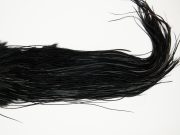 10681 Whiting Dry Fly Hackle Silver Grade Rooster Saddle Black Ties Size 14-16