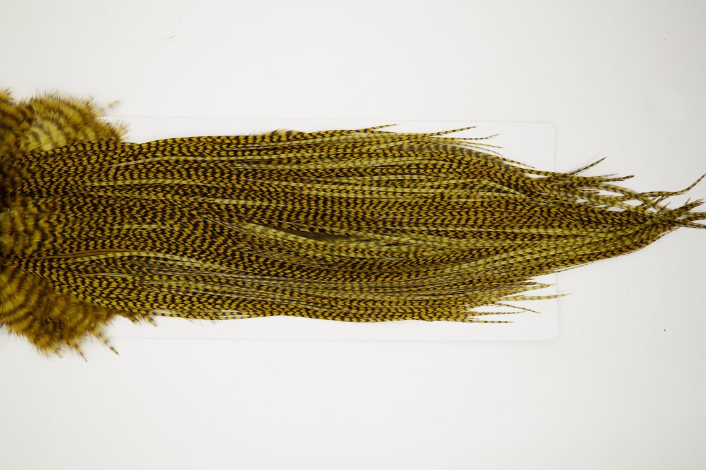 10687 Whiting Dry Fly Hackle Silver Grade Rooster Saddle Grizzly Golden Olive Ties Size 10-12