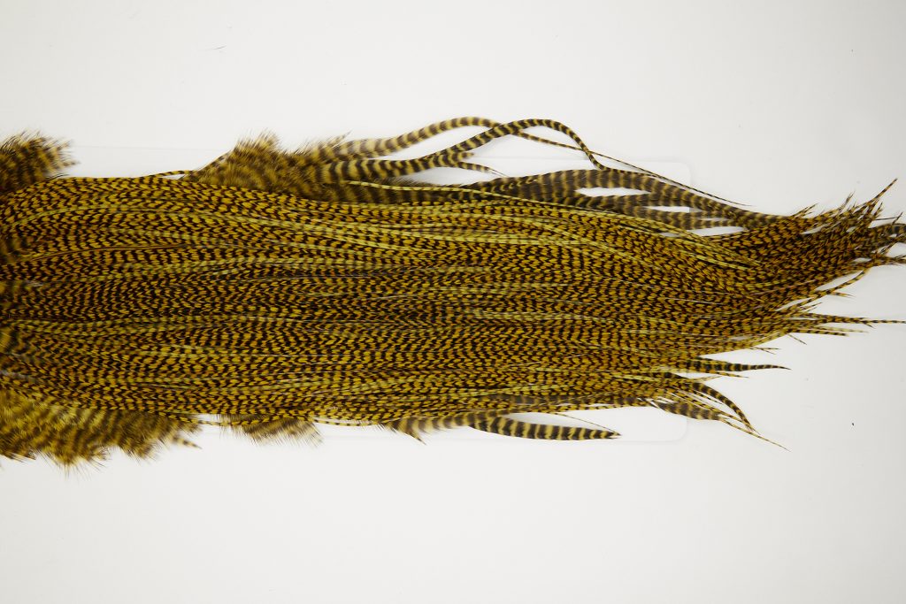 10688 Whiting Dry Fly Hackle Silver Grade Rooster Saddle Grizzly Golden Olive Ties Size 14-16