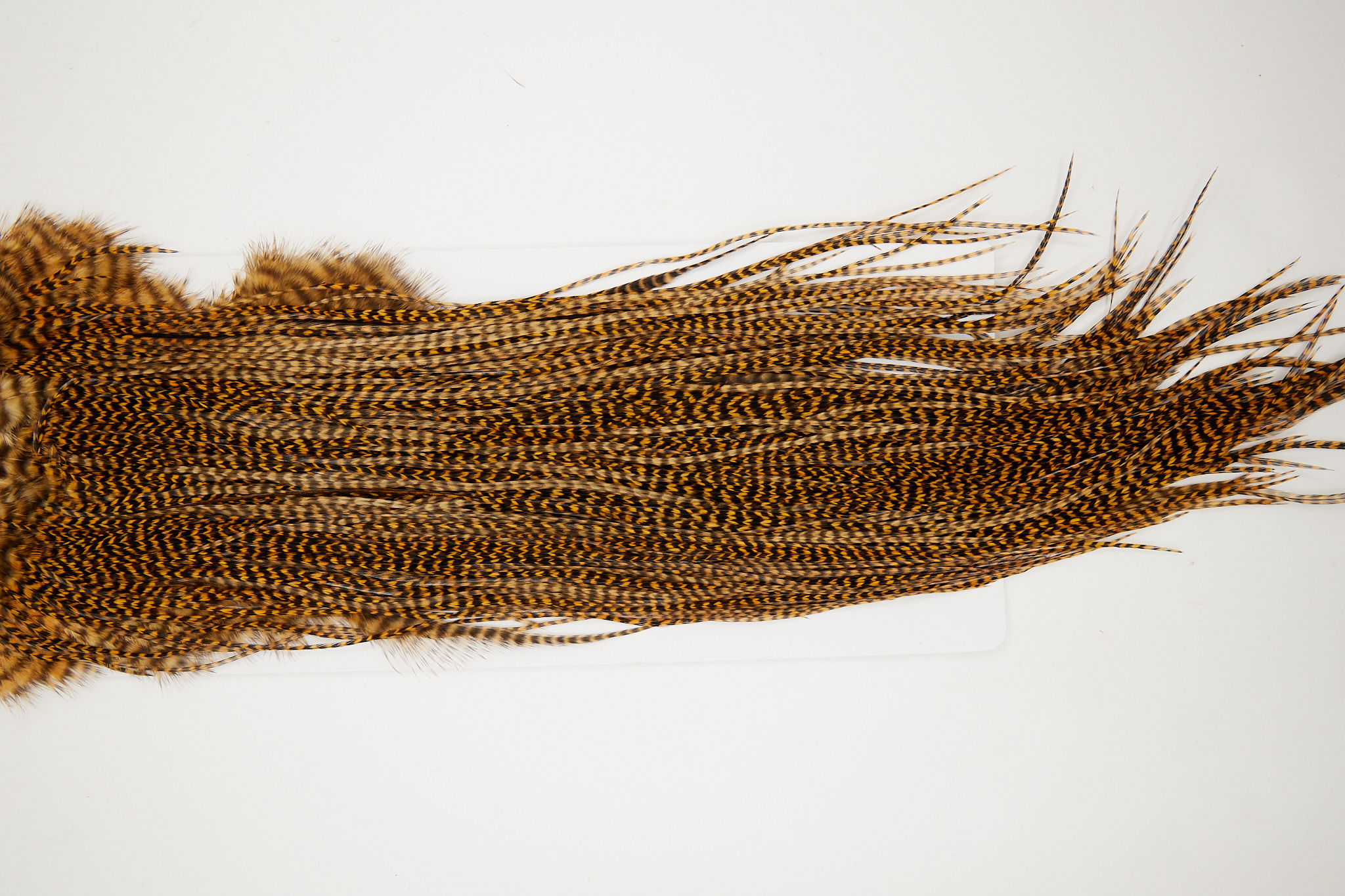 10692 Whiting Dry Fly Hackle Silver Grade Rooster Saddle Grizzly Golden Brown Ties Size 14-16