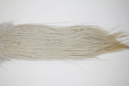 10700 Whiting Dry Fly Hackle Silver Grade Rooster Saddle Light Dun Ties Size 12-14