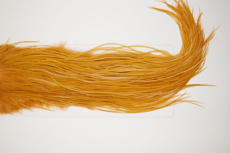 10710 Whiting Dry Fly Hackle Silver Grade Rooster Saddle Golden Brown Ties Size 12-14