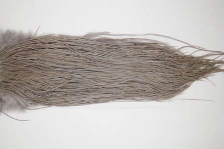 10714 Whiting Dry Fly Hackle Silver Grade Rooster Saddle Medium Dun Ties Size 16-18