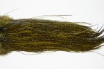 10716 Whiting Dry Fly Hackle Bronze Grade Rooster Saddle Grizzly Dark Olive Ties Size 14-16