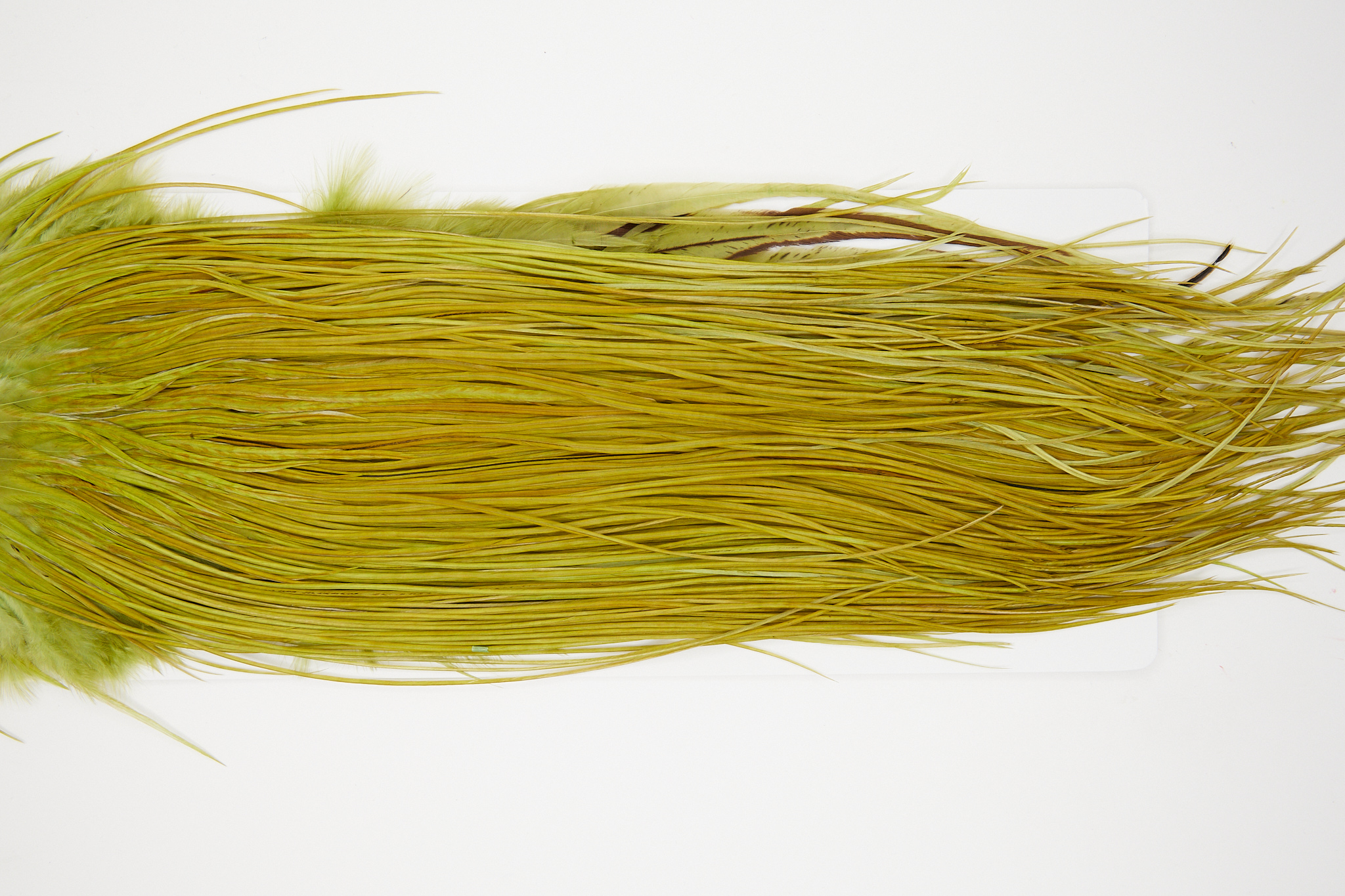 10722 Whiting Dry Fly Hackle Bronze Grade Rooster Saddle Olive Ties Size 16-18
