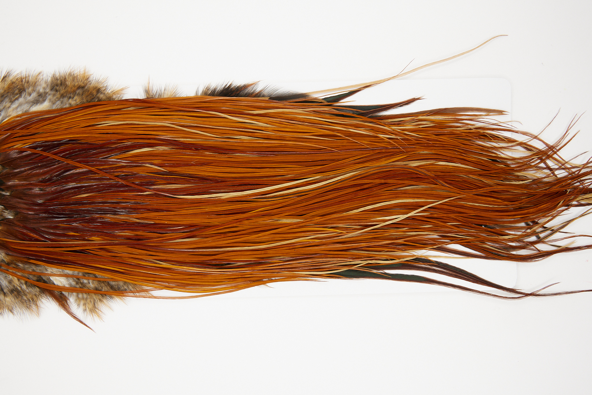 10726 Whiting Dry Fly Hackle Bronze Grade Rooster Saddle Brown Ties Size 16-18