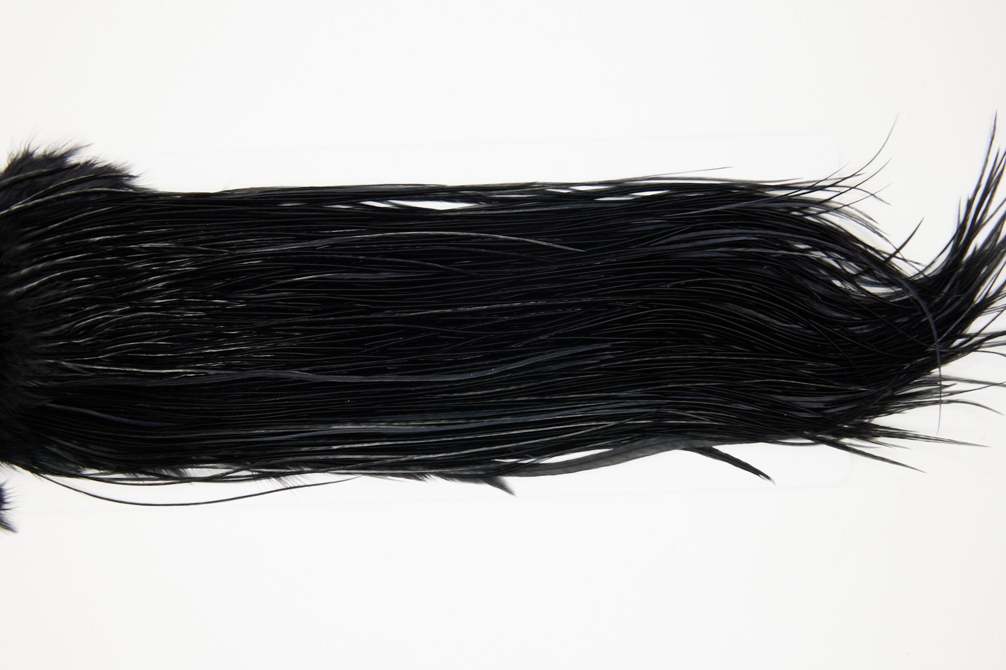 10741 Whiting Dry Fly Hackle Bronze Grade Rooster Saddle Black Ties Size 16-18