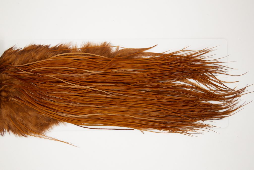 10758 Whiting Dry Fly Hackle Pro Grade Rooster Saddle Brown Ties Size 16-18